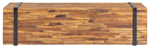 Tömör tíkfa TV-állvány 110 x 30 x 32,5 cm