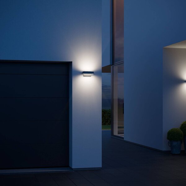 STEINEL L 810 S LED-es fali lámpa, matt fekete színben, Fekete, Alumínium, Modern