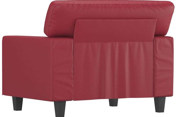 VidaXL bordó műbőr kanapéfotel 60 cm