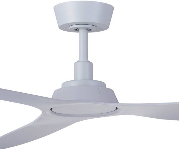 Beacon Lighting Moto mennyezeti ventilátor, fehér, átmérő 132 cm, csendes, Fehér / opál, Nappali / Étkező, Műanyag, Modern