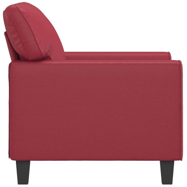 VidaXL bordó műbőr kanapéfotel 60 cm