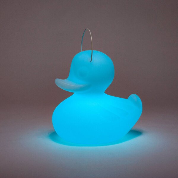 Goodnight Light LED-es design lámpa DUCK-DUCK S kültéri használatra, fehér színben, dimmelhető, Fehér / opál, Műanyag, Dizájn