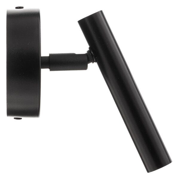 SIGMA Sopel fali világítás, magasság 15 cm, fekete, dimmelhető, Fekete, Nappali / Étkező, fém, Modern