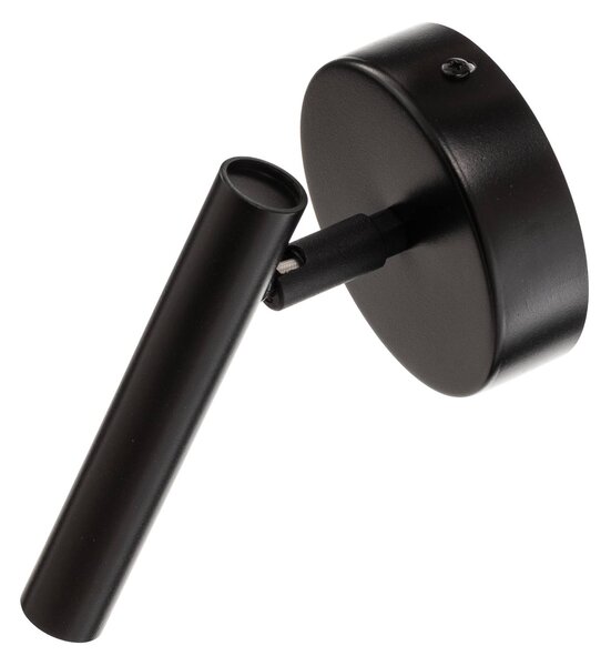 SIGMA Sopel fali világítás, magasság 15 cm, fekete, dimmelhető, Fekete, Nappali / Étkező, fém, Modern