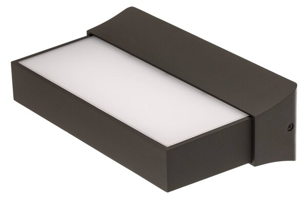 Trio Lighting LED kültéri fali lámpa Cuando mozgásérzékelővel, Fekete, Alumínium, Modern