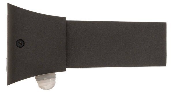 Trio Lighting LED kültéri fali lámpa Cuando mozgásérzékelővel, Fekete, Alumínium, Modern
