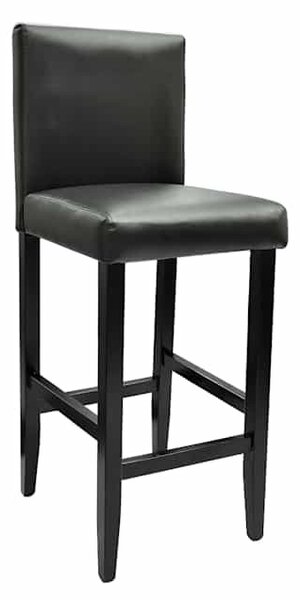 2 db fekete műbőr bárszék