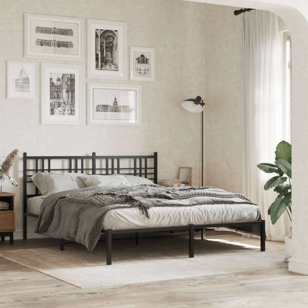 VidaXL fekete fém fejtámla 160 cm
