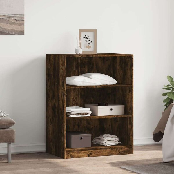 VidaXL füstös tölgy színű szerelt fa ruhásszekrény 77 x 48 x 102 cm