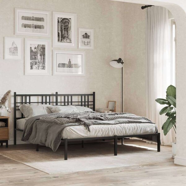 VidaXL fekete fém fejtámla 160 cm