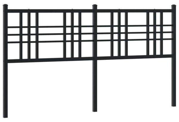 VidaXL fekete fém fejtámla 160 cm