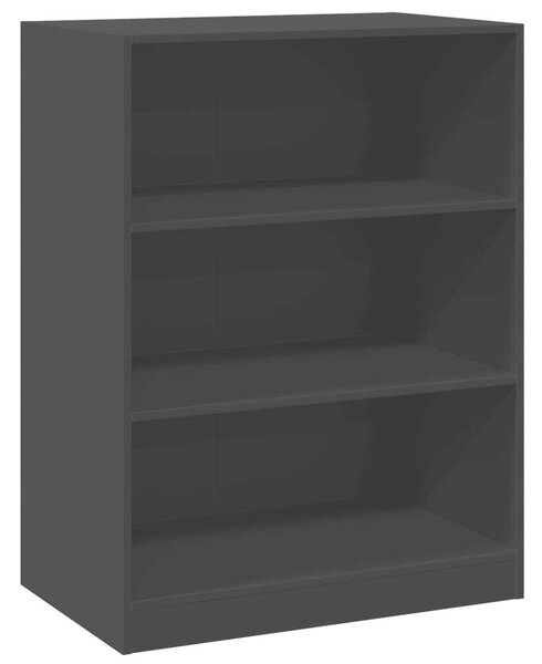 VidaXL fekete szerelt fa ruhásszekrény 77 x 48 x 102 cm