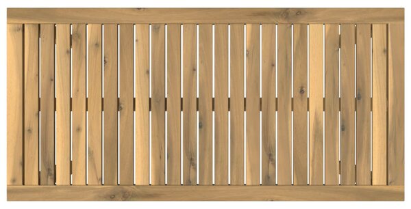 Dohányzóasztal Fehér 49 x 100,5 x 45 cm Tömör Akácfa