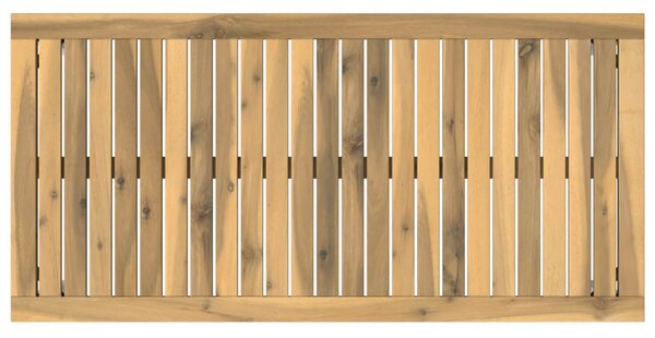 Dohányzóasztal Fehér 49 x 100,5 x 45 cm Tömör Akácfa