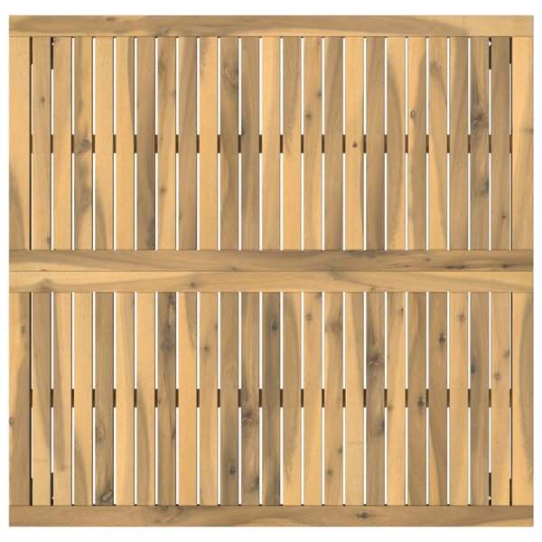 Dohányzóasztal Fehér és Fekete 98 x 100,5 x 45 cm Tömör Akácfa