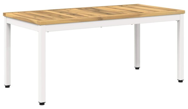 Dohányzóasztal Fehér 49 x 100,5 x 45 cm Tömör Akácfa