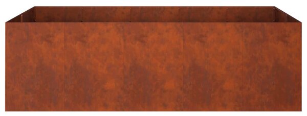 Kerti cserép Rozsdás 200 x 80 x 60 cm Időjárásálló Acél
