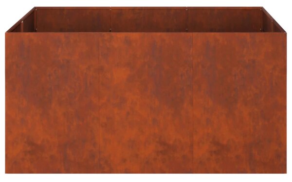 Kerti cserép Rozsdás 120 x 80 x 60 cm Időjárásálló Acél