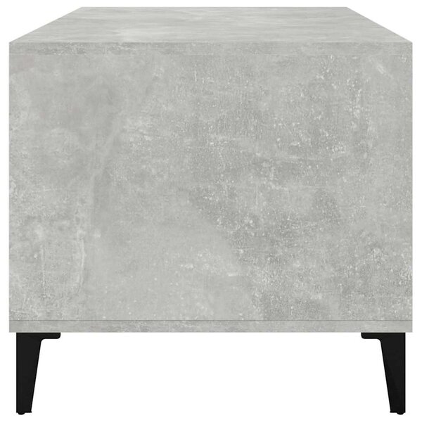 Betonszürke szerelt fa dohányzóasztal 90x49x45 cm