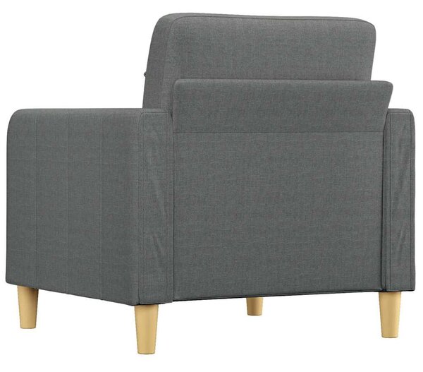 Sötétszürke szövet kanapéfotel 60 cm