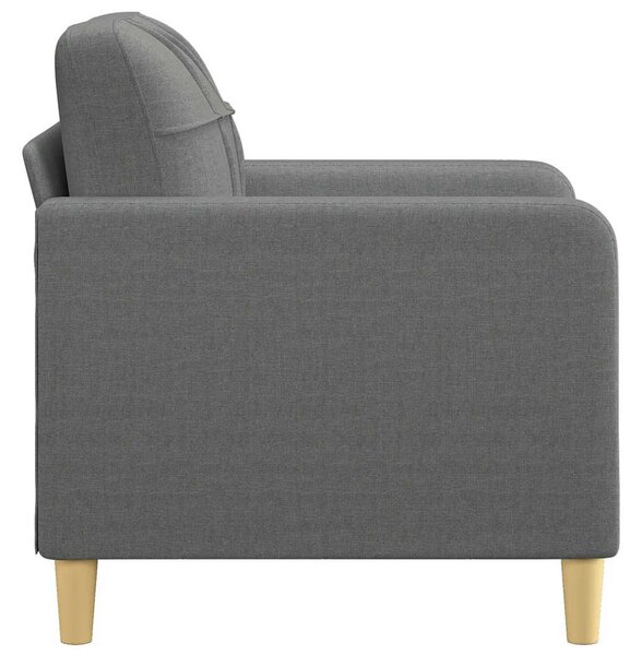 Sötétszürke szövet kanapéfotel 60 cm
