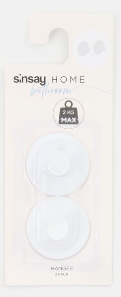 Sinsay - Öntapadós akasztókészlet 2 pack - fehér