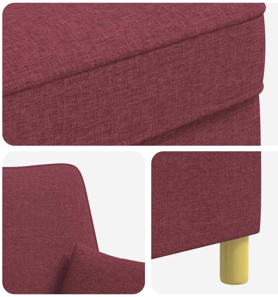 XL fotel párnákkal Bordó Szövet