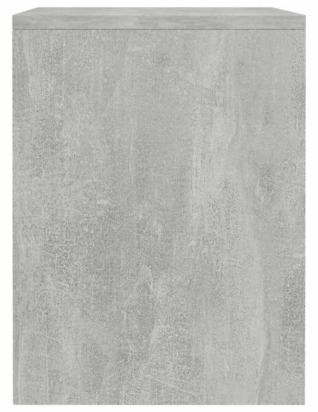2 db betonszürke szerelt fa éjjeliszekrény 40 x 30 x 40 cm