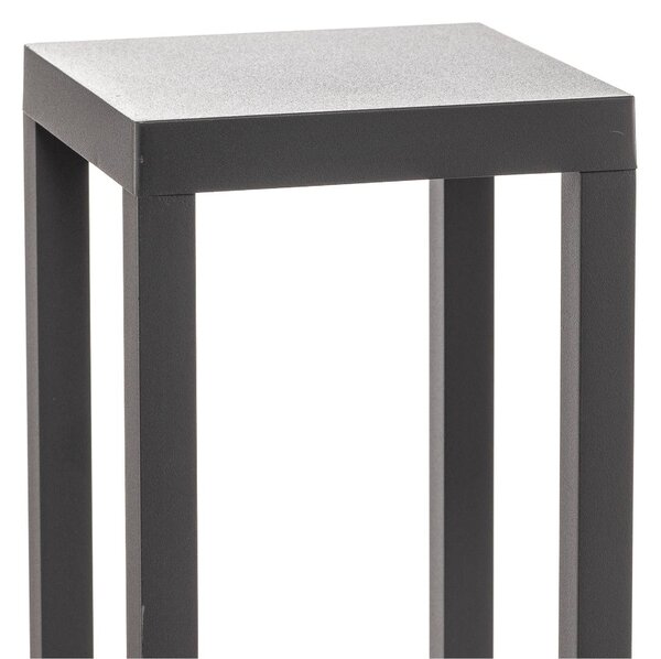 Lucande Carlota LED-es függőlámpa, antracit, 65 cm, fém, Fekete, Alumínium, Modern
