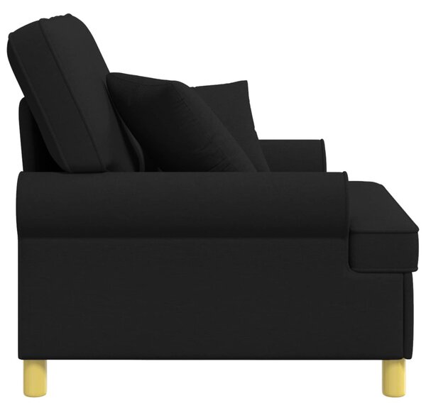 XL fotel párnákkal Fekete Szövet