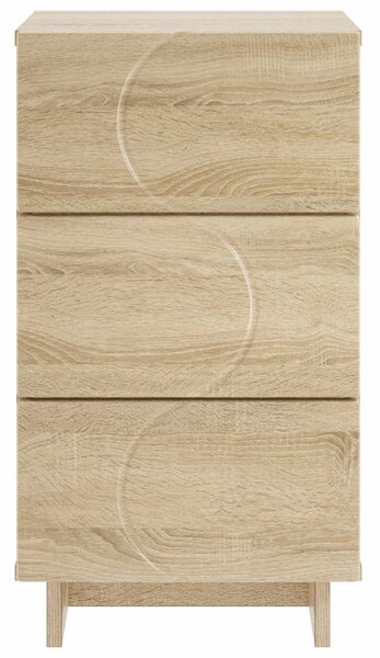 Éjjeliszekrény Sonoma Tölgy 33,5 x 34,5 x 60 cm Szerelt Fa