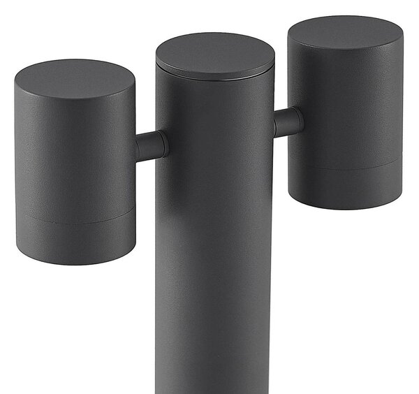 Lucande Maloney állólámpa, 50 cm, antracit, IP54, dimmelhető, Fekete, Alumínium, Modern