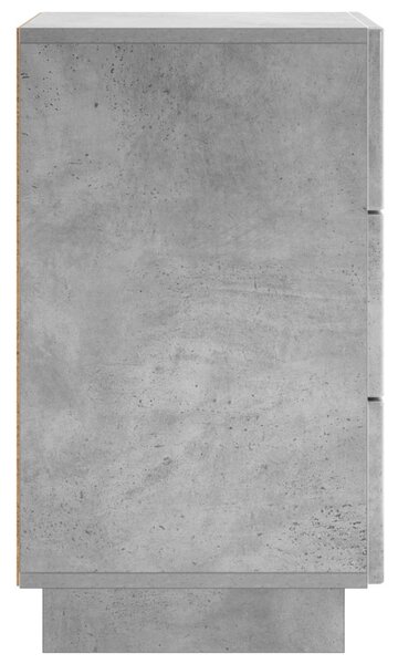 Éjjeliszekrény Betonszürke 33,5 x 34,5 x 60 cm Szerelt Fa