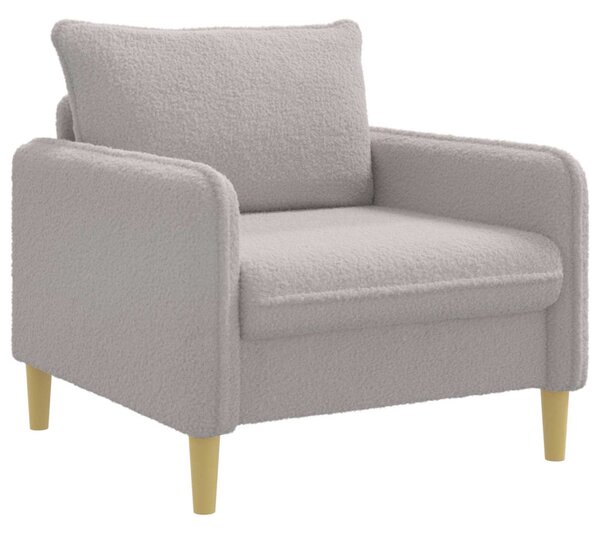 XL fotel Világosszürke Bouclé