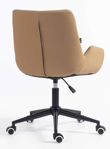 HR240K Karamell Szín Műbőr Premium Soft szék fekete lábbal