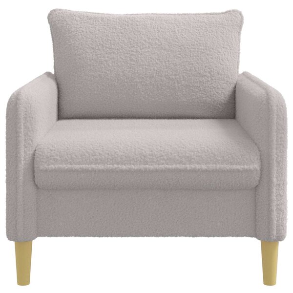 XL fotel Világosszürke Bouclé
