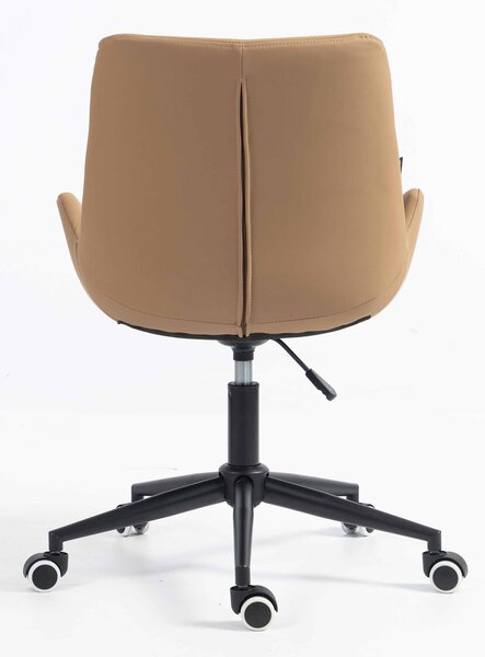 HR240K Karamell Szín Műbőr Premium Soft szék fekete lábbal