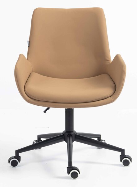HR240K Karamell Szín Műbőr Premium Soft szék fekete lábbal