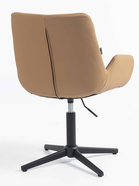 HR240CROSS Karamell Szín Műbőr Premium Soft szék fekete lábbal