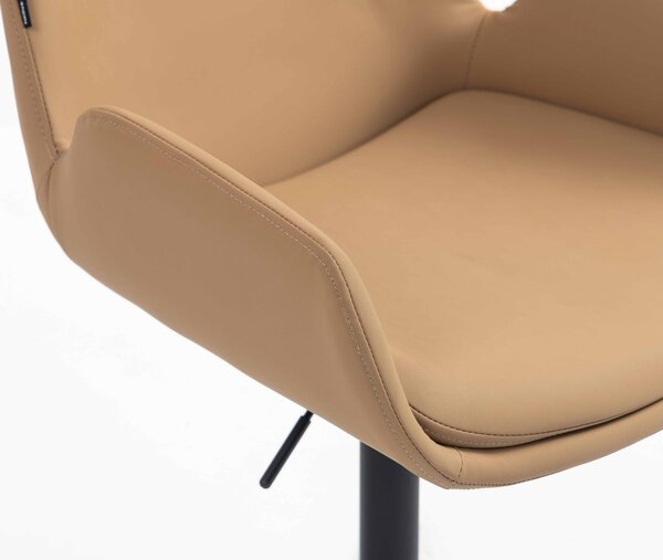 HR240CROSS Karamell Szín Műbőr Premium Soft szék fekete lábbal