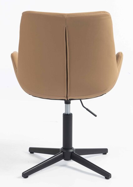 HR240CROSS Karamell Szín Műbőr Premium Soft szék fekete lábbal