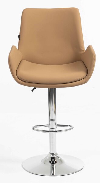 HR240W Karamell Szín Műbőr Premium Soft Szék Krómozott lábbal