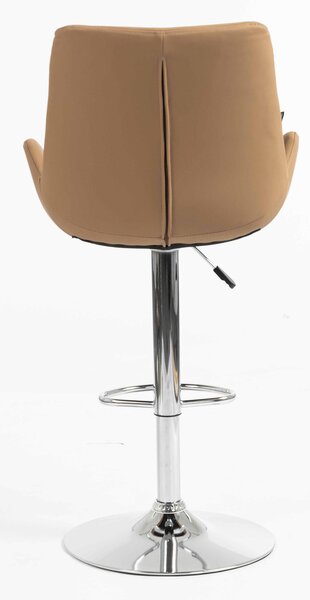 HR240W Karamell Szín Műbőr Premium Soft Szék Krómozott lábbal