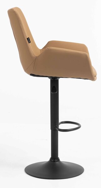 HR240W Karamell Szín Műbőr Premium Soft szék fekete lábbal
