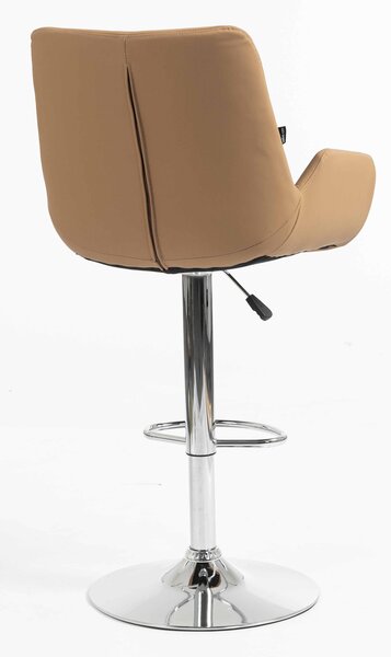 HR240W Karamell Szín Műbőr Premium Soft Szék Krómozott lábbal