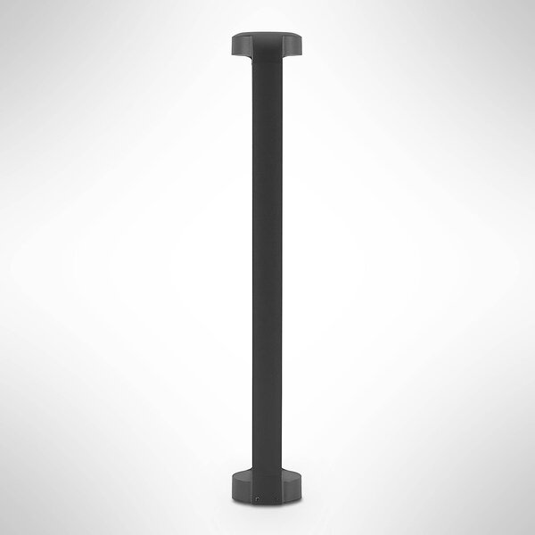 Lucande LED-es útvilágítás Habsa, 80 cm, antracit, fém, Fekete, Alumínium, Modern