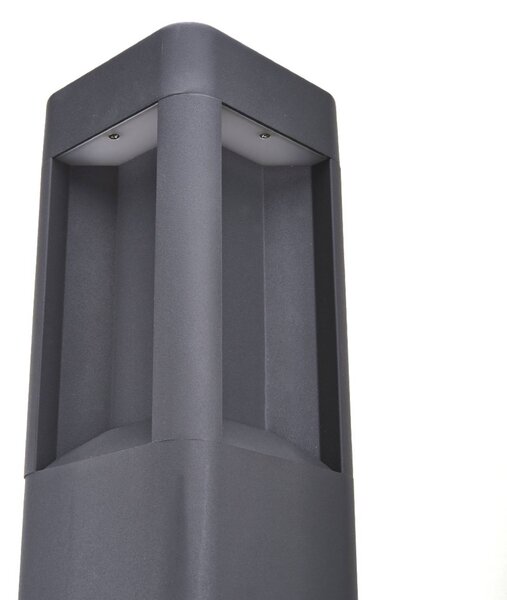 Lucande LED-es útvilágító lámpa Annika, antracit, fém, 80 cm, Fekete, Alumínium, Modern