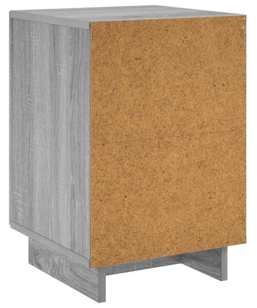 Éjjeliszekrény 2 db Szürke Sonoma 33,5 x 34,5 x 50 cm
