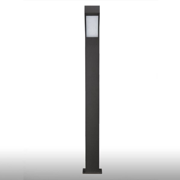 Lucande LED-es útvilágítás Lennik, 100 cm, antracit, fém, Fekete, Alumínium, Modern