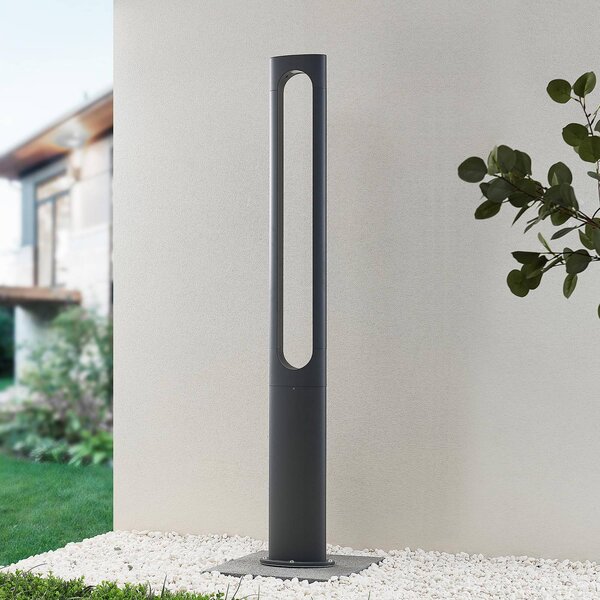 Lucande Dovino LED árbóc lámpa, 150 cm, Fekete, Alumínium, Modern